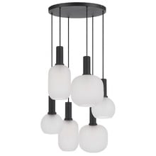Mira Iron Multi Shade 6 Light Pendant